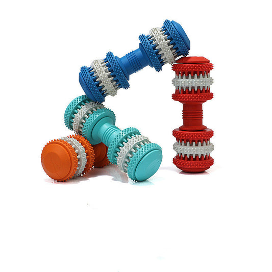 KFX-5969597 Durable Rubber Dog Chew Toy with Teeth Cleaning Features and Mint Flavor