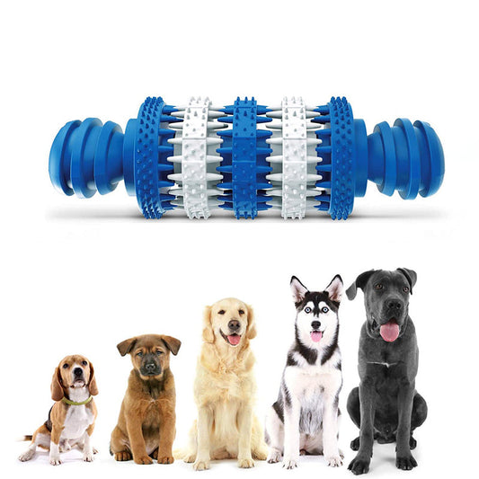 KFX-5969597 Durable Rubber Dog Chew Toy with Teeth Cleaning Features and Mint Flavor