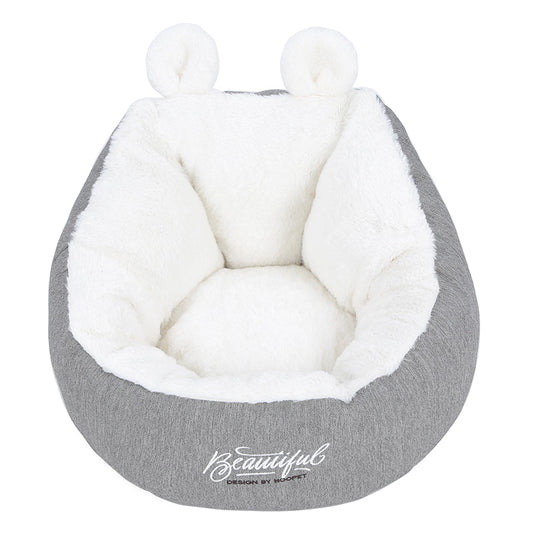KFX-6013117 Cozy Cotton Puppy Sleeping Bag Bed - Soft Warming Cushion for Small Dogs