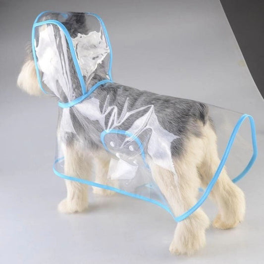 KFX-6022973 Durable Plastic Pet Raincoat for Small Dogs