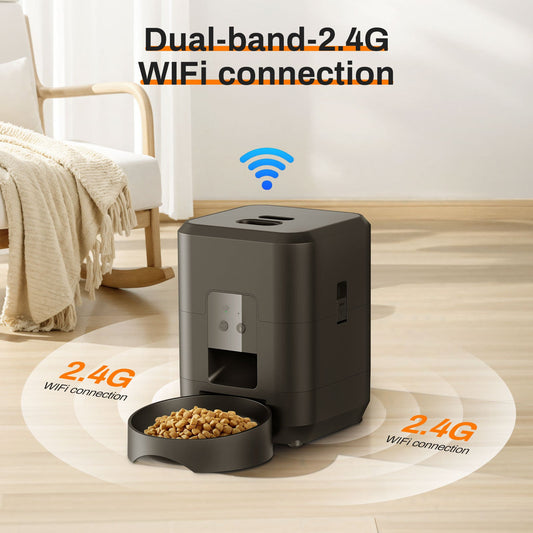 KFX-6028349 Automatic Pet Feeder with Intelligent Timing and Remote Control for Cats