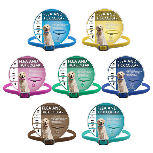 KFX-6053565 Mint Essential Oil Insect Repellent Collar for Dogs and Cats - Multiple Colors and Flavors Available