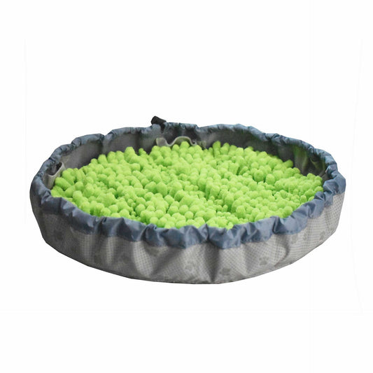 KFX-6061117 Pet Olfactory Training Blanket - Sniffing Pad Made of Polyester, 32x22x3cm in Blue, Green, and Gray