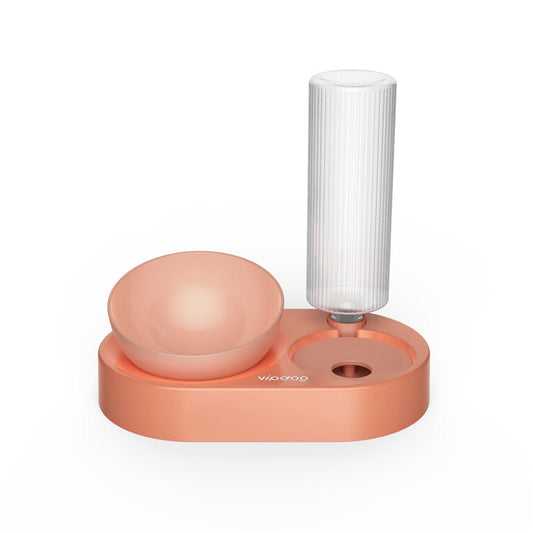 KFX-6069053 Dual-Purpose Ocean Blue and Orange Pink Cat Bowl - Multifunctional Pet Feeding Dish