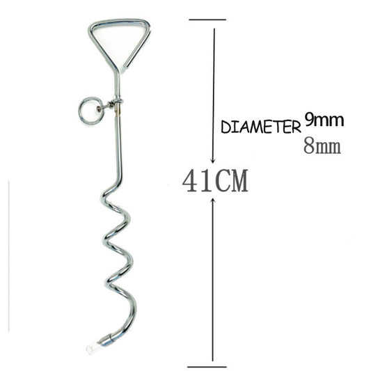 KFX-6081853 Durable Spiral Dog Tie-Out Stake for Secure Outdoor Tethering, Easy Installation, Rust Resistant