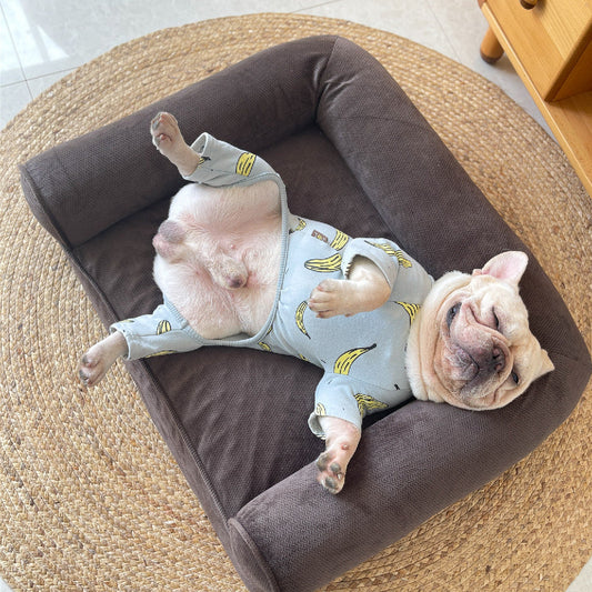 KFX-6086205 Detachable Egg Sponge Dog Sofa with Removable Cover - Medium and Large Sizes Available