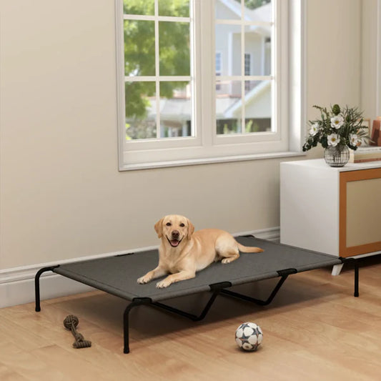 KFX-6086333 Cooling Dog Cot Pet Bed for Comfortable Outdoor Relaxation