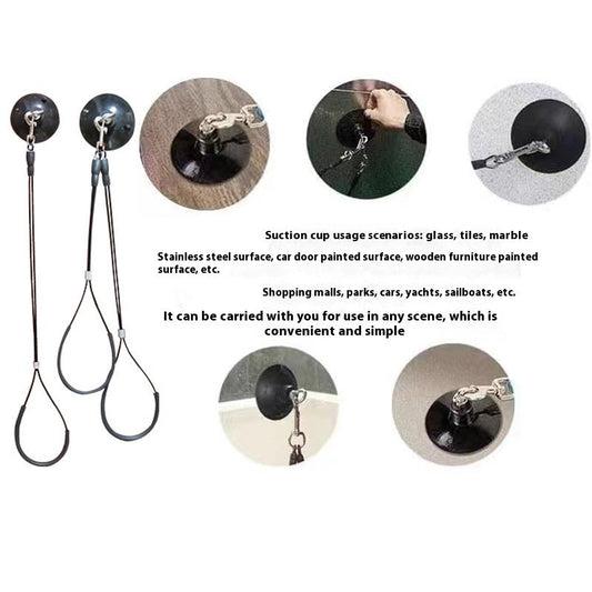 KFX-6099645 Pet Bath Steel Wire Rope with Suction Cup – Single and Double Options Available