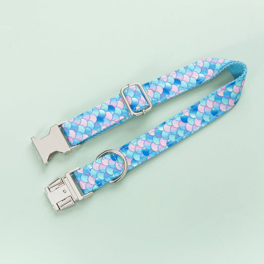 KFX-6107453 Custom Lettering Dog Collar with Personality Print for Cats and Dogs