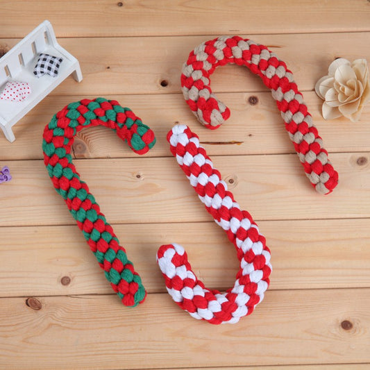 KFX-6112189 Cotton Rope Knot Toy for Dog Teeth Cleaning and Stress Relief, 20 cm