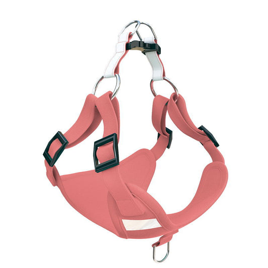 KFX-6112829 Reflective Suede Dog Vest with Traction Rope - Multiple Sizes and Colors Available