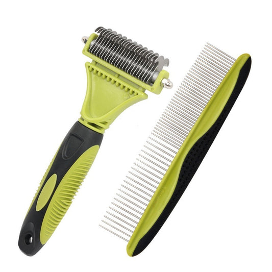 KFX-6112957 Pet Grooming Comb Set for Knot Removal and Detangling - 6 or 9 Piece Options Available