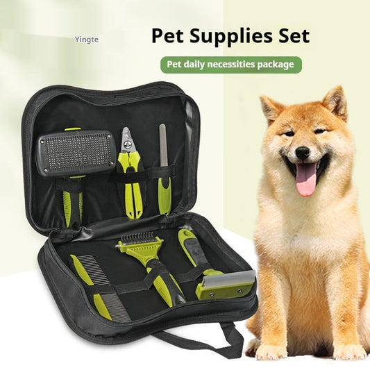 KFX-6112957 Pet Grooming Comb Set for Knot Removal and Detangling - 6 or 9 Piece Options Available