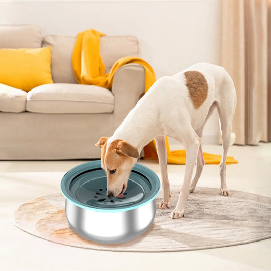KFX-6117309 Large Capacity Stainless Steel Pet Water Bowl - 304 Food Grade with Non-Slip Base