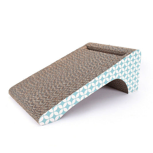 KFX-6123069 Vertical Cat Scratcher and Play Pad for Claw Grinding and Relaxation - 23x42x16.3cm, Corrugated Paper