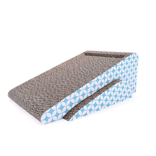 KFX-6123069 Vertical Cat Scratcher and Play Pad for Claw Grinding and Relaxation - 23x42x16.3cm, Corrugated Paper