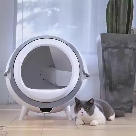 KFX-612627 Self-Cleaning Smart Cat Litter Box with Wifi & Touch Control, 20L Capacity, Easy Clean Design