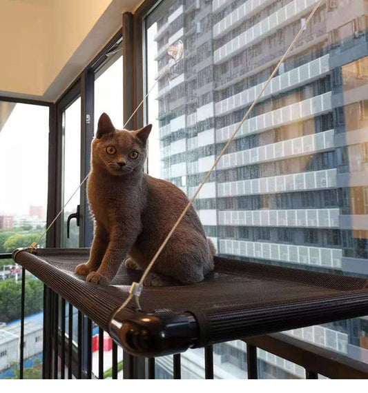 KFX-6157245 Suction Cup Cat Window Hammock in PVC Mesh, Flannel, and Sandwich Cloth Styles