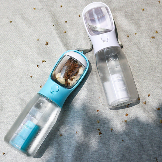 KFX-6161469 Three-in-One Portable Pet Water Cup with Garbage Bag - 600ML High-Temperature Resistant
