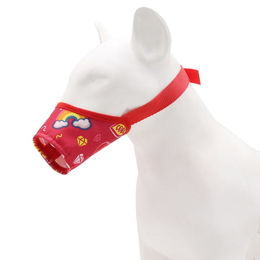 KFX-6170813 Adjustable Anti-Bite & Anti-Barking Dog Mouth Cover - Oxford Cloth for Medium and Large Dogs