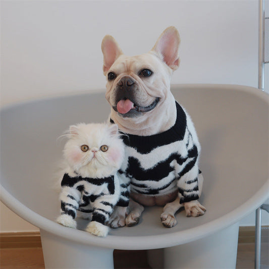 KFX-6174909 Cozy Casual Black Mink Sweater for Dogs - Sizes XS to XXL