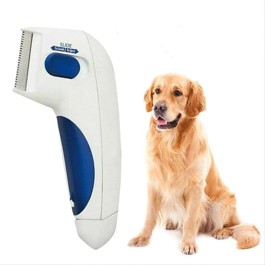 KFX-6180157 Electric Pet Comb for Grooming Cats, Dogs, and Rabbits - Cordless Hair Removal Brush for All Fur Lengths