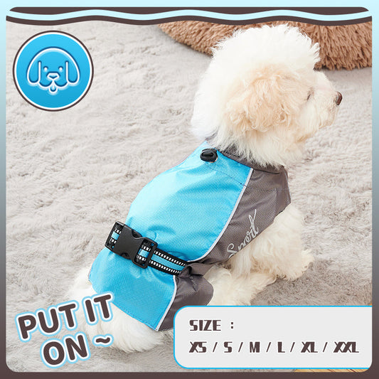 KFX-6185917 Waterproof Dog Raincoat for Summer - Lightweight Pet Jumpsuit for Chihuahuas and Dobermans
