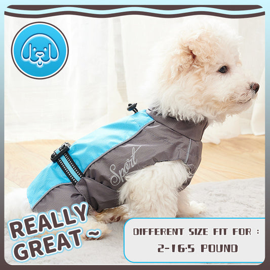 KFX-6185917 Waterproof Dog Raincoat for Summer - Lightweight Pet Jumpsuit for Chihuahuas and Dobermans