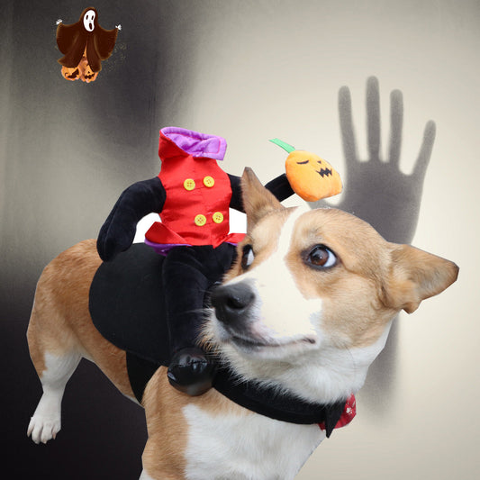 KFX-6192573 Headless Man Costume for Dogs - Funny Pet Halloween Outfit in Various Sizes