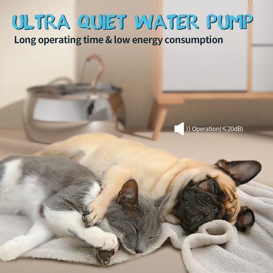 KFX-6194237 4L Stainless Steel Gooseneck Water Dispenser with Copper Tube for Cats and Dogs