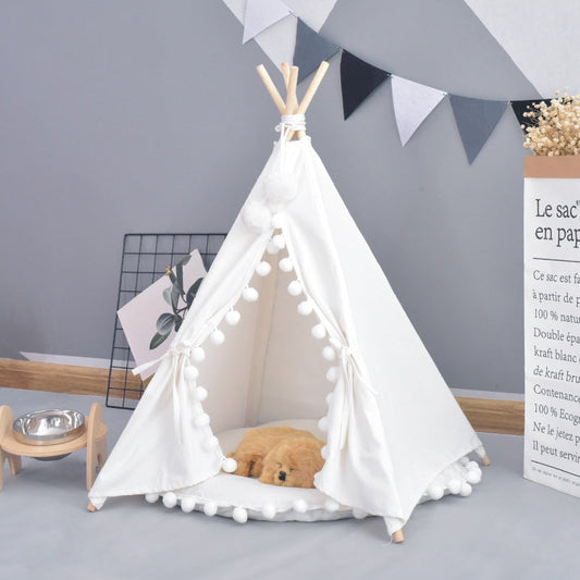 KFX-6209725 Removable and Washable Four Seasons Pet Tent for Cats and Dogs – Medium and Large Sizes Available
