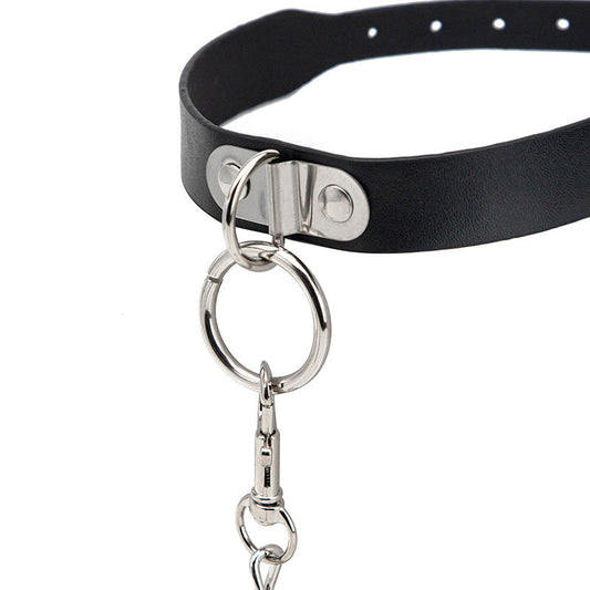 KFX-6223805 Belleish Interactive Collar - Variety of Styles in Black and Red, PU Material, Perfect for Roleplaying