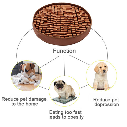 KFX-6231741 Pet Sniffing Training Mat for Dogs - Non-Slip Design, Puzzle Fun & Stress Relief, 50x50cm