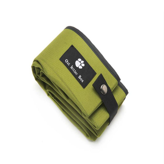 KFX-6238141 Portable Folding Cat Litter Box for Travel - Waterproof Oxford Cloth Design