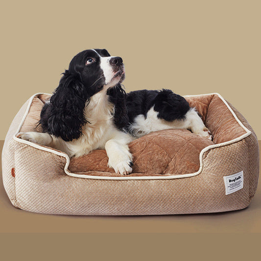 KFX-6242493 Detachable and Washable Thickened Winter Warmth Dog and Cat Bed in Various Sizes and Colors
