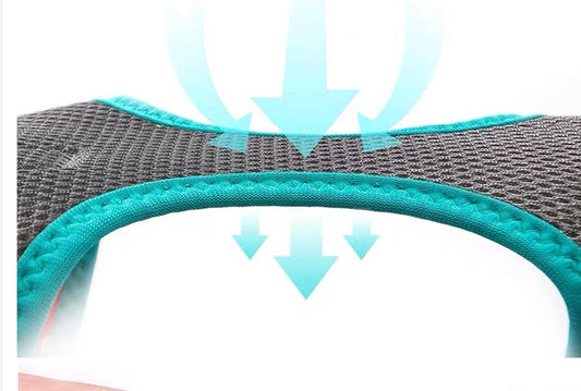 KFX-6247485 Vest-Style Dog Harness Made of Durable Polyester - Multiple Sizes and Colors Available
