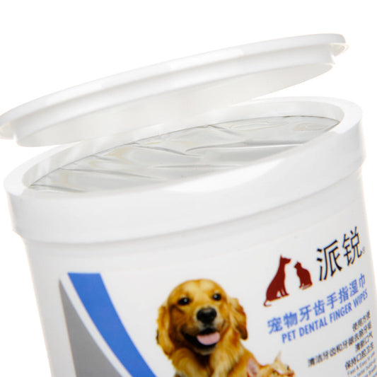KFX-6261565 Pet Cleaning Wipes - Dental, Tear Stain & Ear Care, 50 Count, Natural & Safe