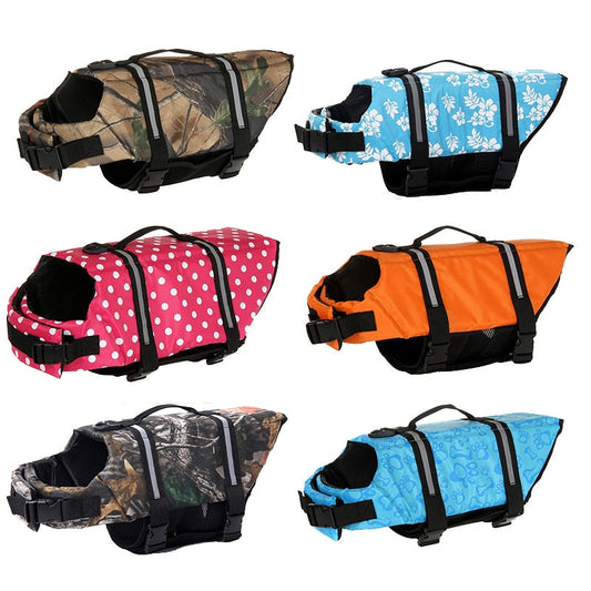 KFX-6296637 Cute Dog Life Jacket - Safe Swimwear for Medium to Large Dogs, Various Sizes Available