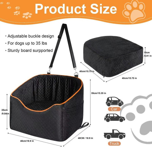 KFX-6315965 Pet Height Increasing Memory Foam Cushion for Dogs and Cats - Soft Cloth Sofa Nest, 48x25CM, Available in Gray and Black