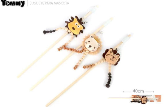 KFX-6357053 Playful Lion Cat Teaser Wand for Interactive Pet Play