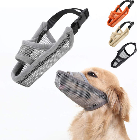 KFX-6367421 Golden Retriever Husky Dog Mouth Cover for Medium and Large Dogs, Plastic Design