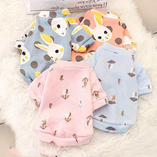 KFX-6395837 Cozy Polyester Pet Clothes for Small Dogs - Autumn/Winter Collection