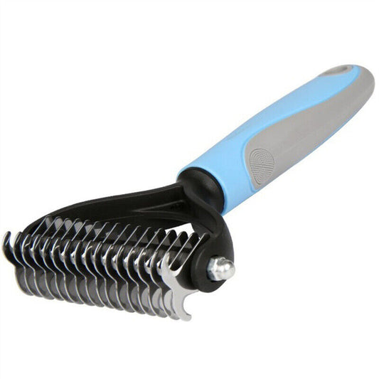 KFX-6398013 Dual-Sided Grooming Brush for Dogs and Cats - Deshedding Tool for Effective Fur Removal