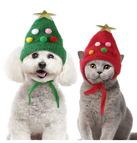 KFX-6416189 Winter Pet Costume with Cute Christmas Antlers and Bibs for Small to Medium Pets
