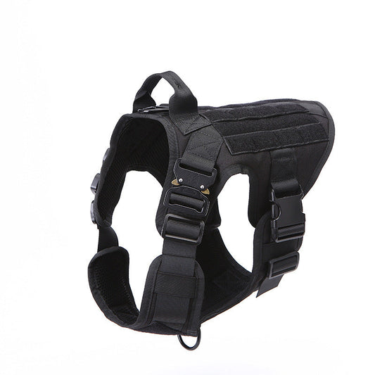 KFX-6417469 Tactical Outdoor Dog Vest with Quick Disassembly for Training - Available in Black, Camouflage, and Multiple Sizes