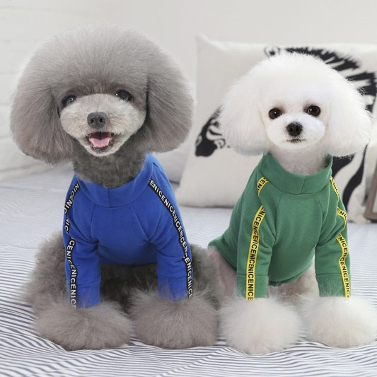 KFX-6418365 Cotton Solid Color T-Shirt for Pets - Available in Multiple Sizes