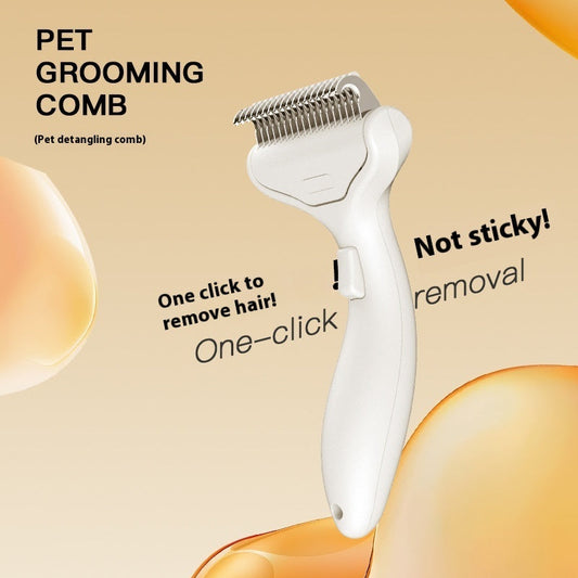 KFX-6429117 Pet Hair Untangling Floating Comb for Cats and Dogs - ABS Material, Available in Multiple Colors