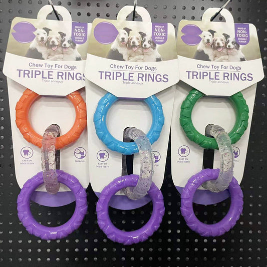 KFX-6439869 Interactive Bite-Resistant Dog Toy for Teething Relief - TPR Material, 20x9CM