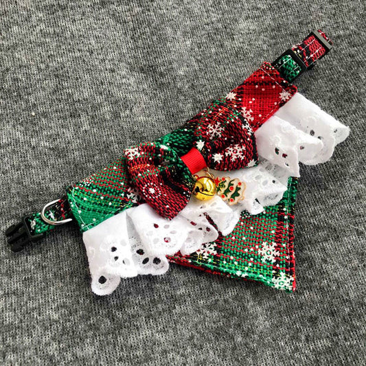 KFX-6474173 Pet Christmas Bow Tie and Bib Scarves in Various Styles and Sizes