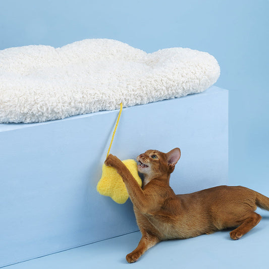 KFX-6479421 Cloud Pet Sleeping Mat for Cats and Small Dogs - Soft Comfortable Cushion (75x46x9cm)